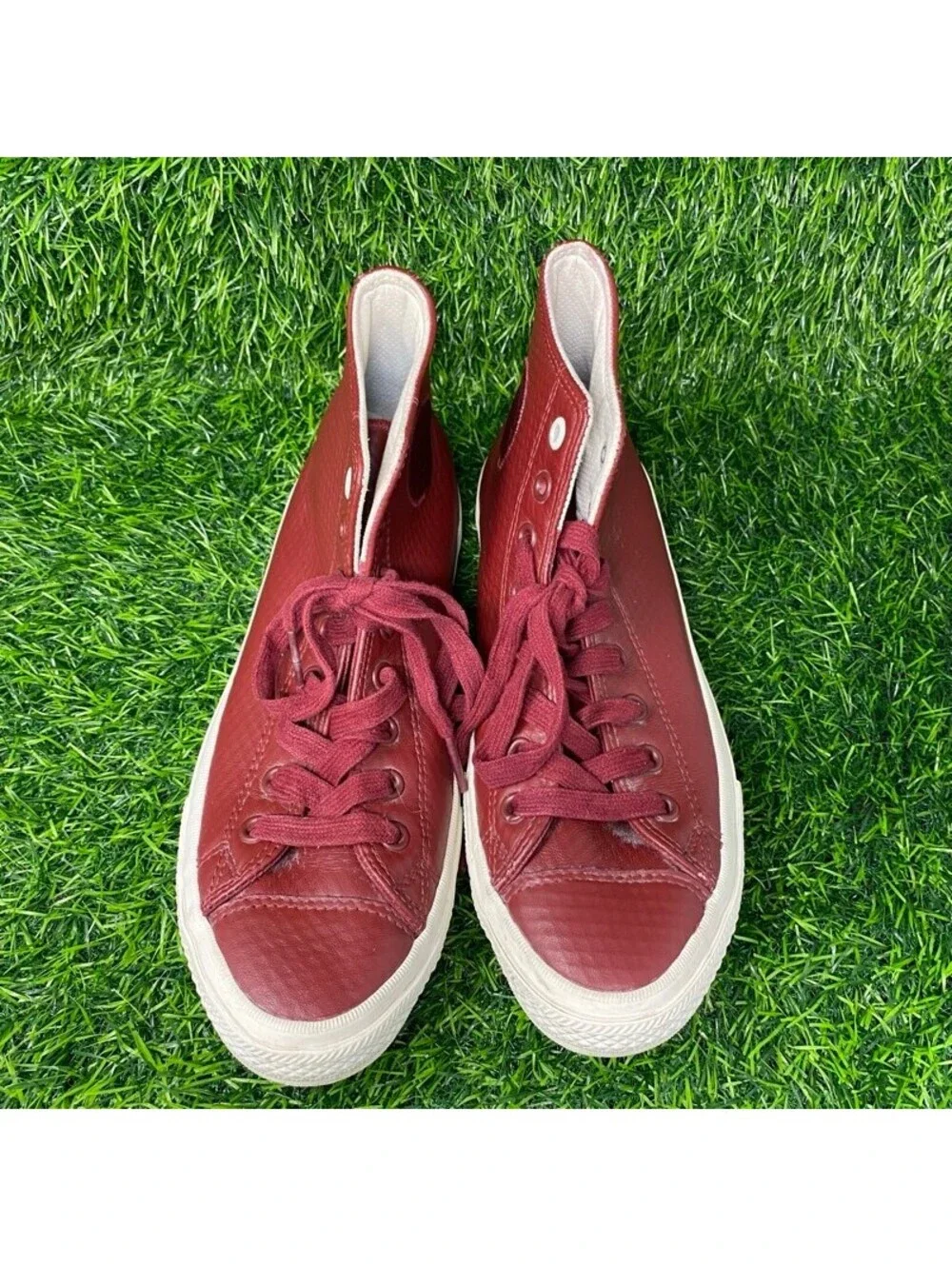 Converse MA-1 SE High Top Trainers Burgundy Leather Mens Size 9 Sneakers 2226